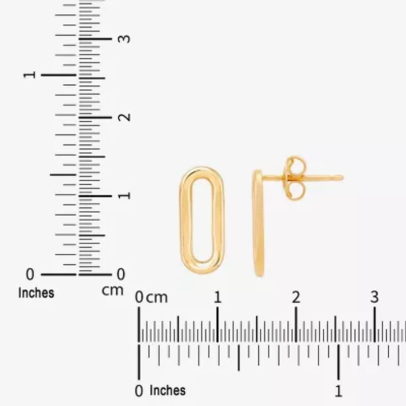 14K Gold 13.8mm Stud Earrings