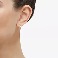 Womens 14K Gold 14.7mm Hoop Earrings