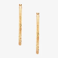 Womens 10K Gold 30mm Hoop Earrings