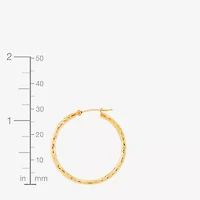 Womens 10K Gold 30mm Hoop Earrings