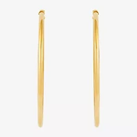 Womens 14K Gold 50mm Hoop Earrings