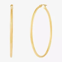 Womens 14K Gold 50mm Hoop Earrings