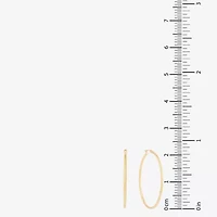 Womens 14K Gold 50mm Hoop Earrings