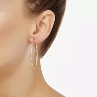 Womens 14K Gold 50mm Hoop Earrings