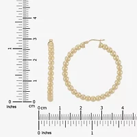 Womens 14K Gold 30mm Hoop Earrings