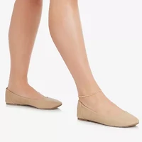 Womens 14K Gold 10 Inch Hollow Link Ankle Bracelet