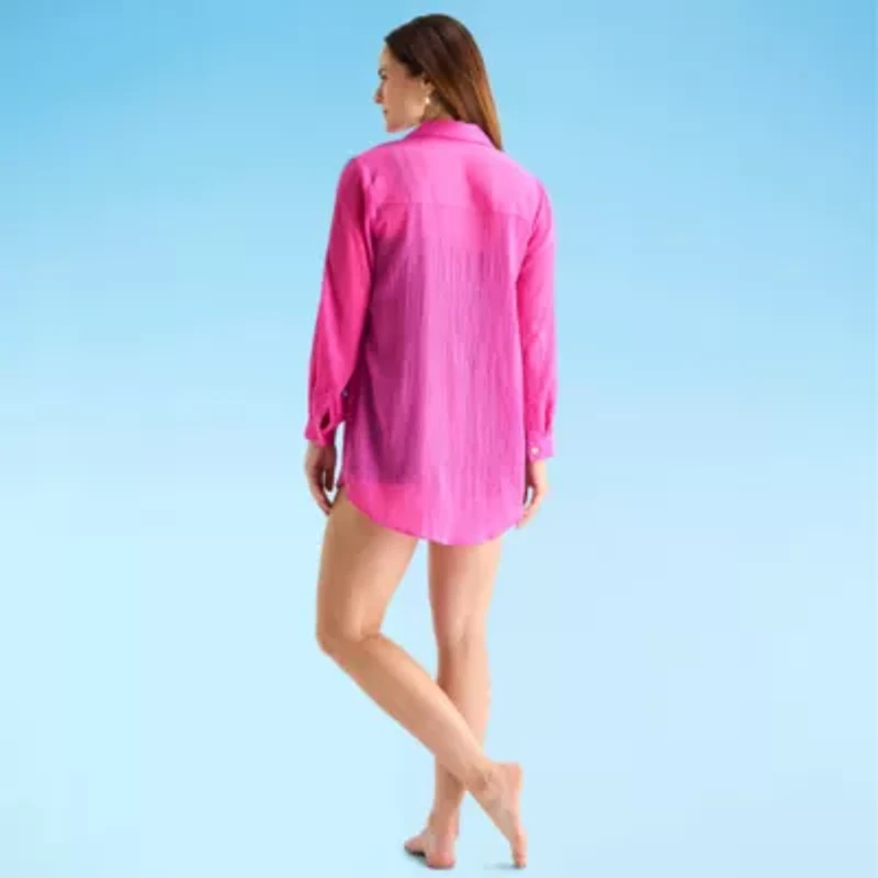 Sonnet Shores Womens Dress Swimsuit Cover-Up