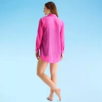 Sonnet Shores Womens Dress Swimsuit Cover-Up