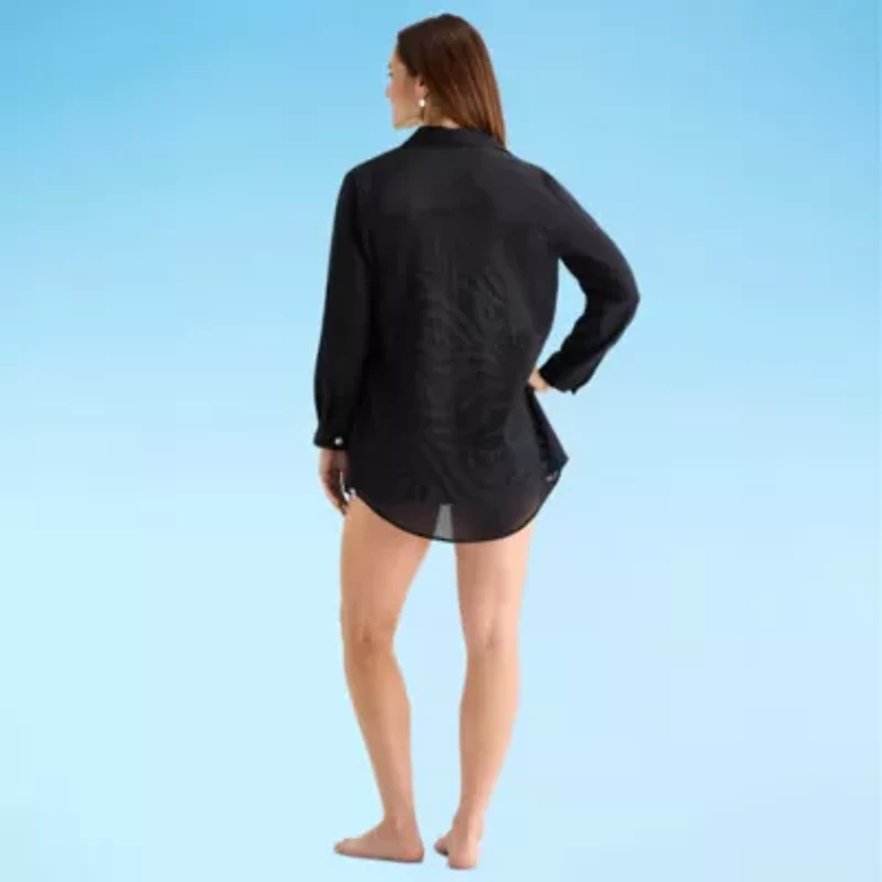 Sonnet Shores Womens Dress Swimsuit Cover-Up