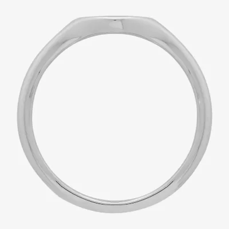 Womens Sterling Silver Signet Ring