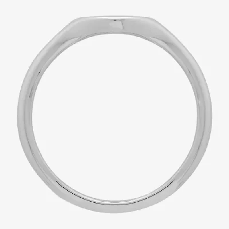 Womens Sterling Silver Signet Ring