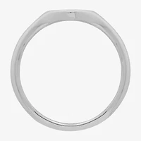 Womens Sterling Silver Signet Ring