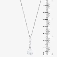 Womens White Cubic Zirconia Sterling Silver 2-pc. Jewelry Set