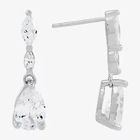 Womens White Cubic Zirconia Sterling Silver 2-pc. Jewelry Set