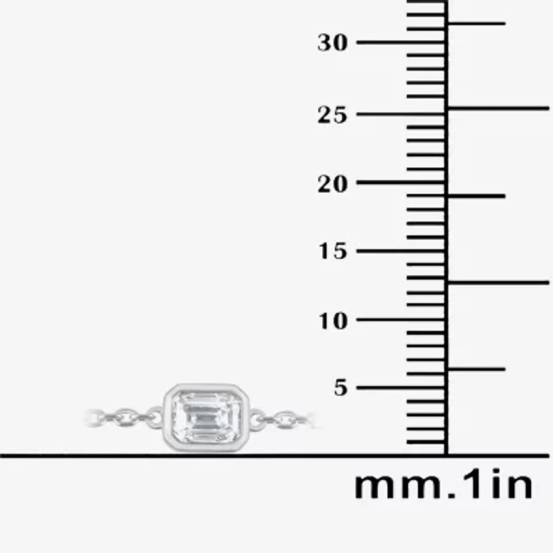 G / Si1-Si2) Womens Sterling Silver 7.25 Inch Solid Cable Chain Bracelet