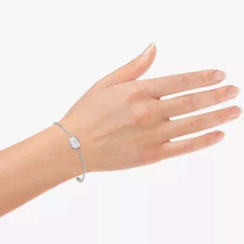 G / Si1-Si2) Womens Sterling Silver 7.25 Inch Solid Cable Chain Bracelet