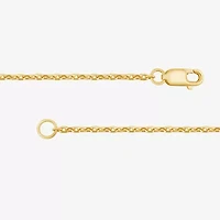G / Si1-Si2) Womens Sterling Silver 7.25 Inch Solid Cable Chain Bracelet