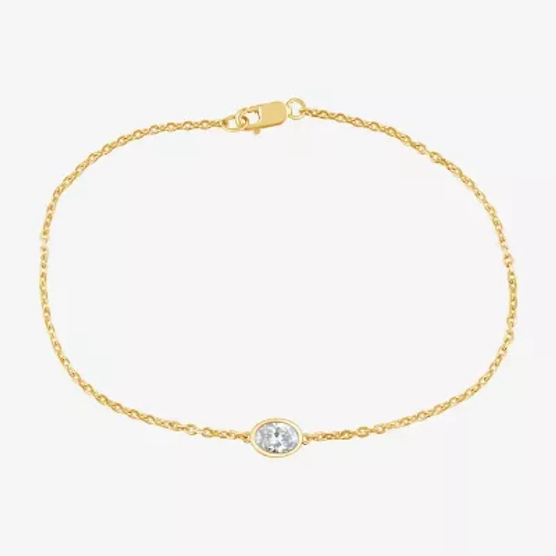 G / Si1-Si2) Womens Sterling Silver 7.25 Inch Solid Cable Chain Bracelet