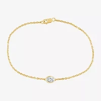 G / Si1-Si2) Womens Sterling Silver 7.25 Inch Solid Cable Chain Bracelet