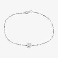 (G / Si1-Si2) Womens Sterling Silver 7.25 Inch Solid Cable Chain Bracelet