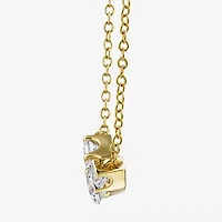 (G-H / Si2) Womens 1 1/10 CT. T.W.  Lab Grown White Diamond 14K Gold Over Silver 18 Inch Pendant Necklace