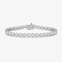 (G-H / Si2 ) Womens 5 CT. T.W. Lab Grown White Diamond Sterling Silver 7.25 Inch Tennis Bracelet