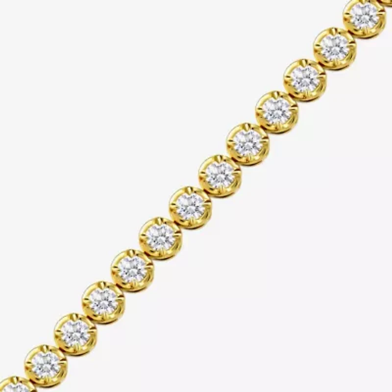 (G-H / Si2 ) Womens 5 CT. T.W. Lab Grown White Diamond Sterling Silver 7.25 Inch Tennis Bracelet