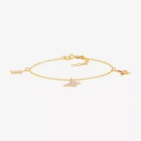 Limited Quantities! Womens 14K Gold Butterfly Charm Bracelet