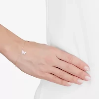 Limited Quantities! Womens 14K Gold Butterfly Charm Bracelet