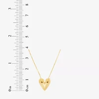 Limited Quantities! Womens 14K Gold Heart 18 Inch Pendant Necklace