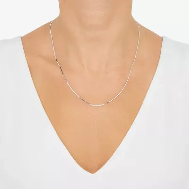 Limited Quantities! Womens 10K White Gold 20 Inch Herringbone Chain Necklace