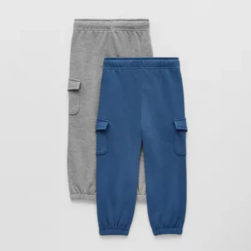 Okie Dokie Toddler & Little Boys Regular Fit French Terry Pull-On Pant