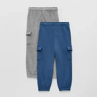 Okie Dokie Toddler & Little Boys Regular Fit French Terry Pull-On Pant