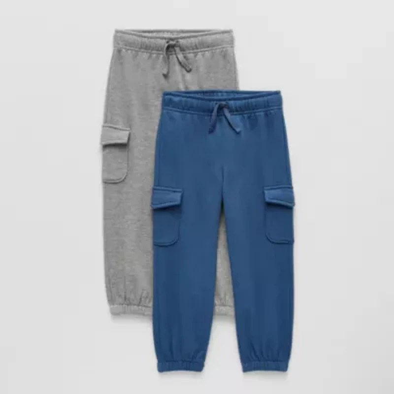 Okie Dokie Toddler & Little Boys Regular Fit French Terry Pull-On Pant