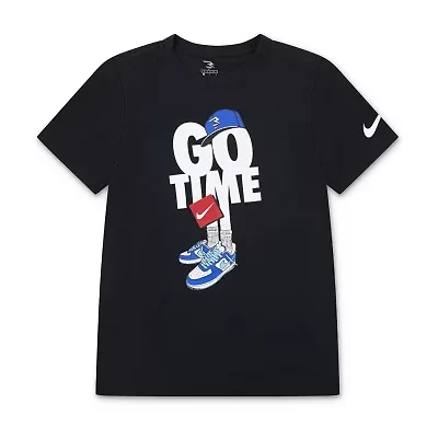 Nike 3BRAND by Russell Wilson Big Kid Boys Crew Neck Short Sleeve Regular Fit Graphic T-Shirt