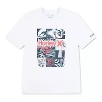 Hurley Big Kid Boys Crew Neck Short Sleeve Regular Fit Graphic T-Shirt