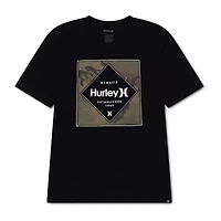 Hurley Big Kid Boys Crew Neck Short Sleeve Regular Fit Graphic T-Shirt
