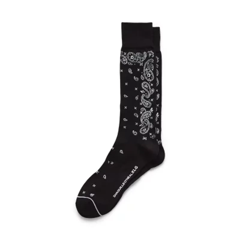 Shaquille O'Neal XLG™ Dress Mens 1 Pair Big and Tall Crew Socks