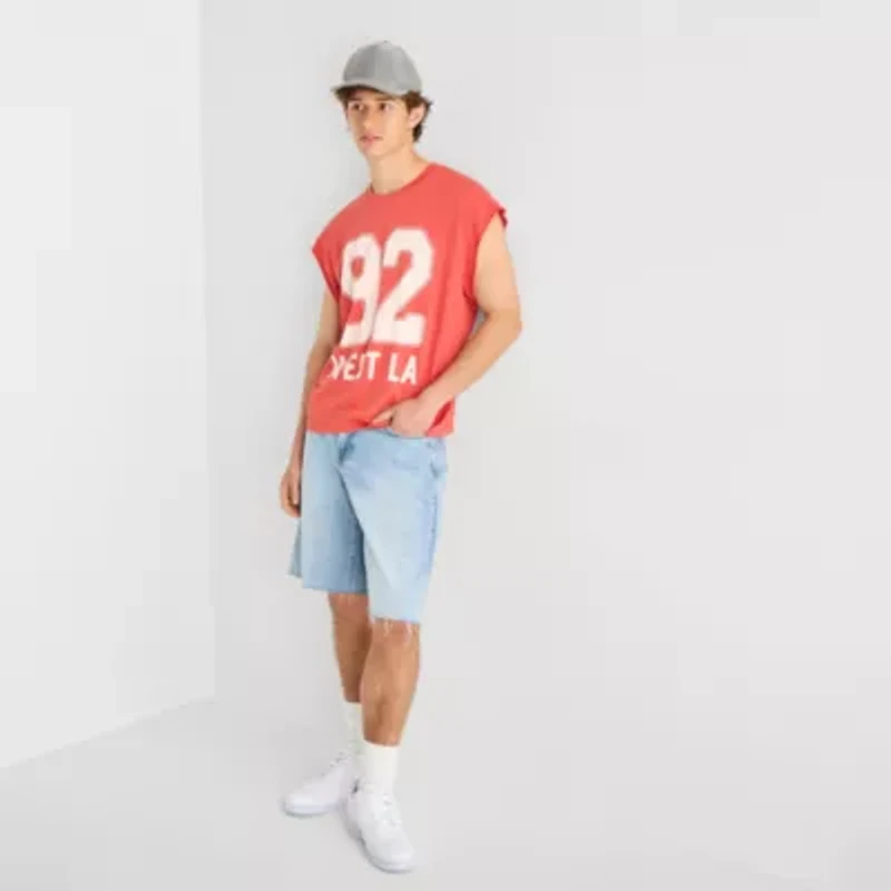 Arizona Mens Crew Neck Sleeveless Tank Top