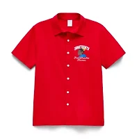 Hope & Wonder Unisex Short Sleeve Regular Fit Button-Down Shirt