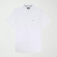 IZOD Breeze Mens Short Sleeve Athletic Fit Button-Down Shirt