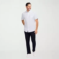 IZOD Breeze Mens Short Sleeve Athletic Fit Button-Down Shirt