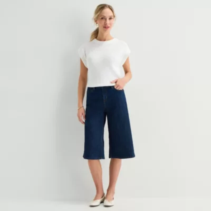 Liz Claiborne Denim Cullotte Jeans