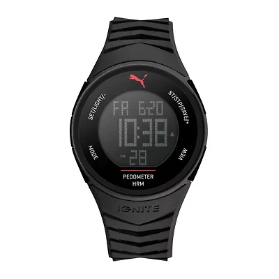 Puma® Ignite Digital Black Plastic Strap Watch