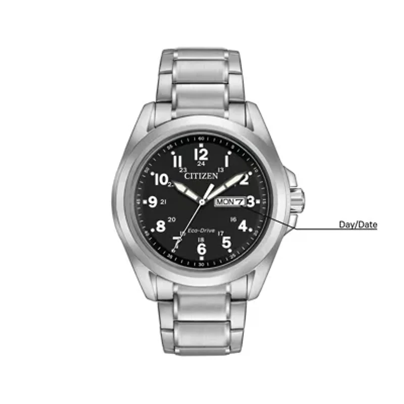 Citizen Chandler Mens Silver Tone Stainless Steel Bracelet Watch Aw0050-82e