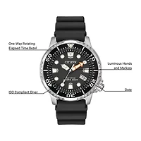 Citizen® Eco-Drive Promaster Mens Black Silicone Strap Watch BN0150-28E