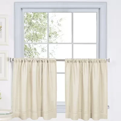 Elrene Home Fashions Cameron 2-pc. Rod Pocket Window Tier