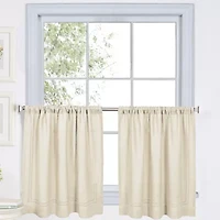 Elrene Home Fashions Cameron 2-pc. Rod Pocket Window Tier