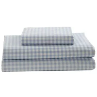 Laurel & Mayfair 250tc Gingham Print Sheet Set
