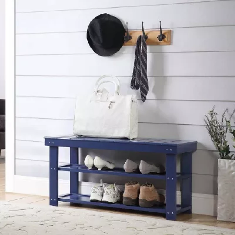 Convenience Concepts Oxford Utility Mudroom Bench